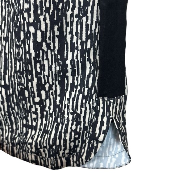 Plenty by Tracy Reese Floral Colorblock Cocktail Dress Black White Green Size 6 - Picture 5 of 10